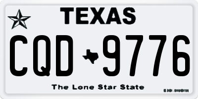 TX license plate CQD9776