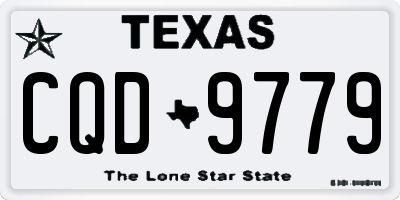 TX license plate CQD9779