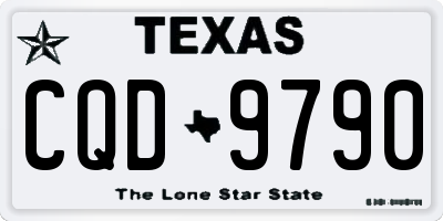 TX license plate CQD9790