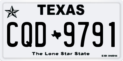 TX license plate CQD9791