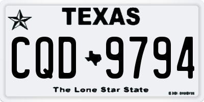 TX license plate CQD9794