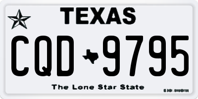 TX license plate CQD9795