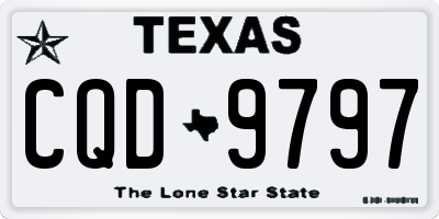 TX license plate CQD9797