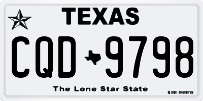 TX license plate CQD9798