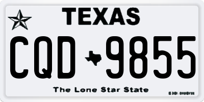 TX license plate CQD9855