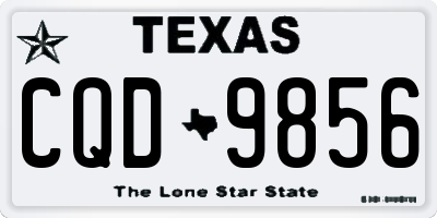 TX license plate CQD9856