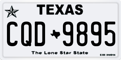 TX license plate CQD9895