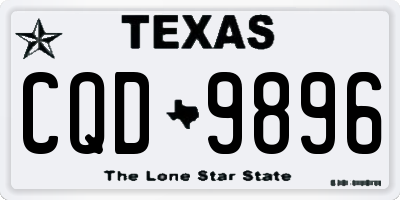 TX license plate CQD9896