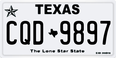 TX license plate CQD9897