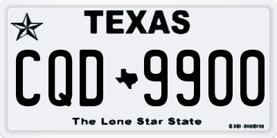 TX license plate CQD9900