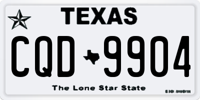 TX license plate CQD9904