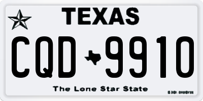 TX license plate CQD9910