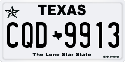TX license plate CQD9913