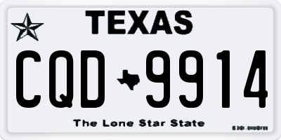 TX license plate CQD9914