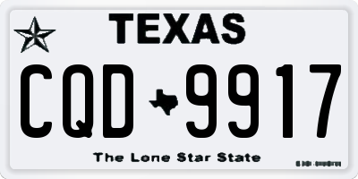 TX license plate CQD9917