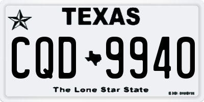 TX license plate CQD9940
