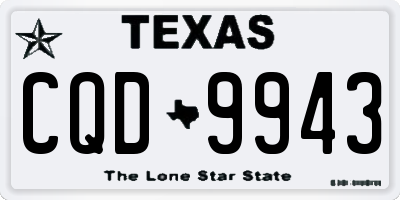 TX license plate CQD9943