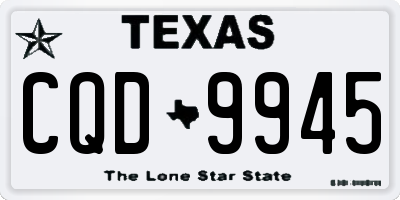 TX license plate CQD9945