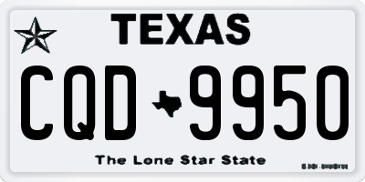 TX license plate CQD9950