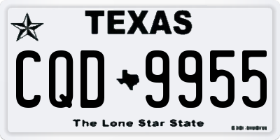 TX license plate CQD9955