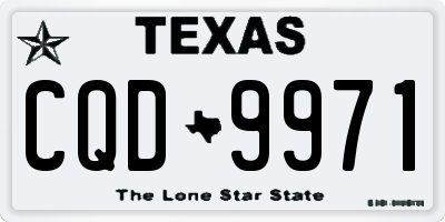 TX license plate CQD9971