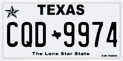 TX license plate CQD9974