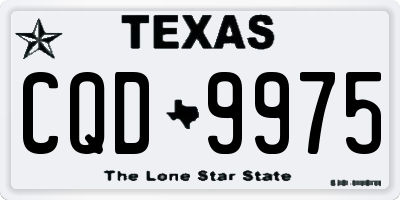 TX license plate CQD9975