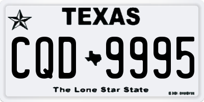 TX license plate CQD9995