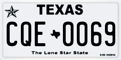 TX license plate CQE0069