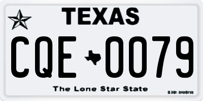TX license plate CQE0079