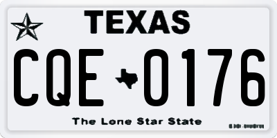TX license plate CQE0176