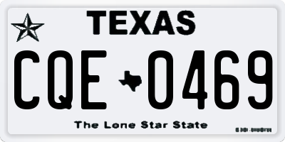 TX license plate CQE0469