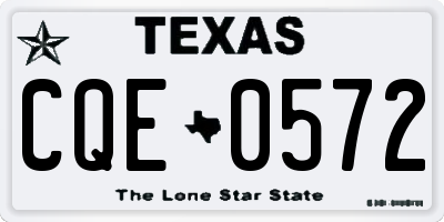 TX license plate CQE0572