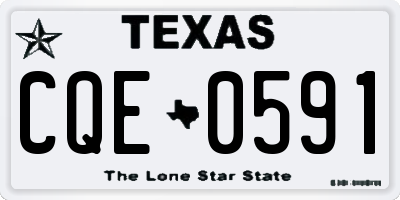 TX license plate CQE0591
