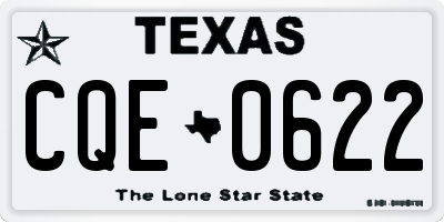 TX license plate CQE0622