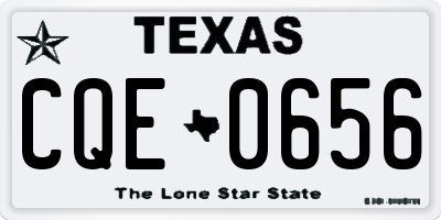 TX license plate CQE0656