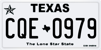 TX license plate CQE0979