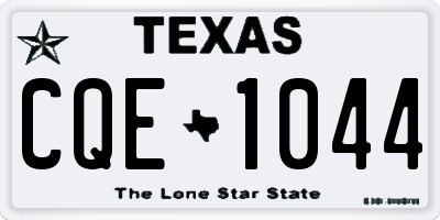 TX license plate CQE1044