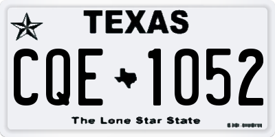TX license plate CQE1052
