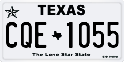 TX license plate CQE1055