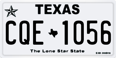 TX license plate CQE1056