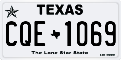 TX license plate CQE1069