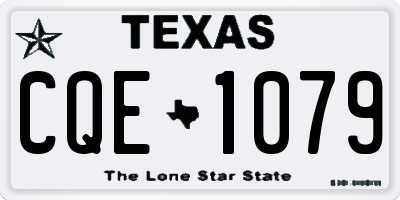 TX license plate CQE1079