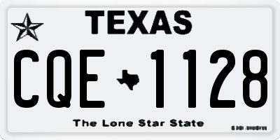 TX license plate CQE1128