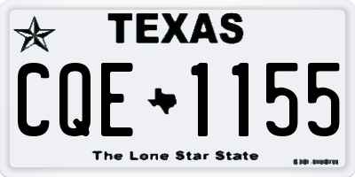 TX license plate CQE1155