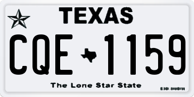 TX license plate CQE1159