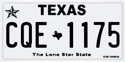 TX license plate CQE1175