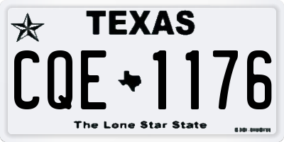 TX license plate CQE1176