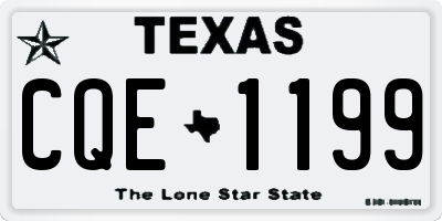TX license plate CQE1199