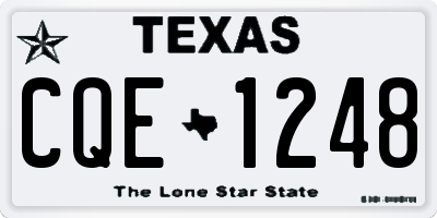 TX license plate CQE1248